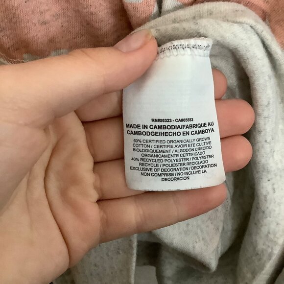 Nike Lightweight Full Zip Hoodie Jacket Pink Camo Women XL Organic Cotton Blend - Picture 6 of 7